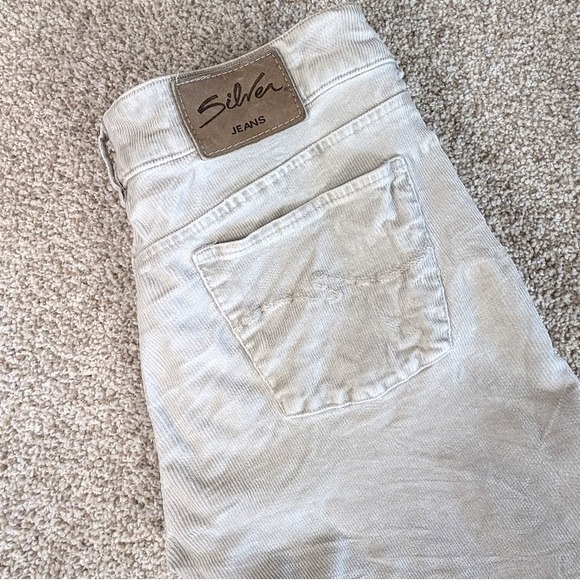 Silver Jeans Denim - Silver Jeans Co Corduroy Flare Bootcut Women's Pants Tan Beige Size 31